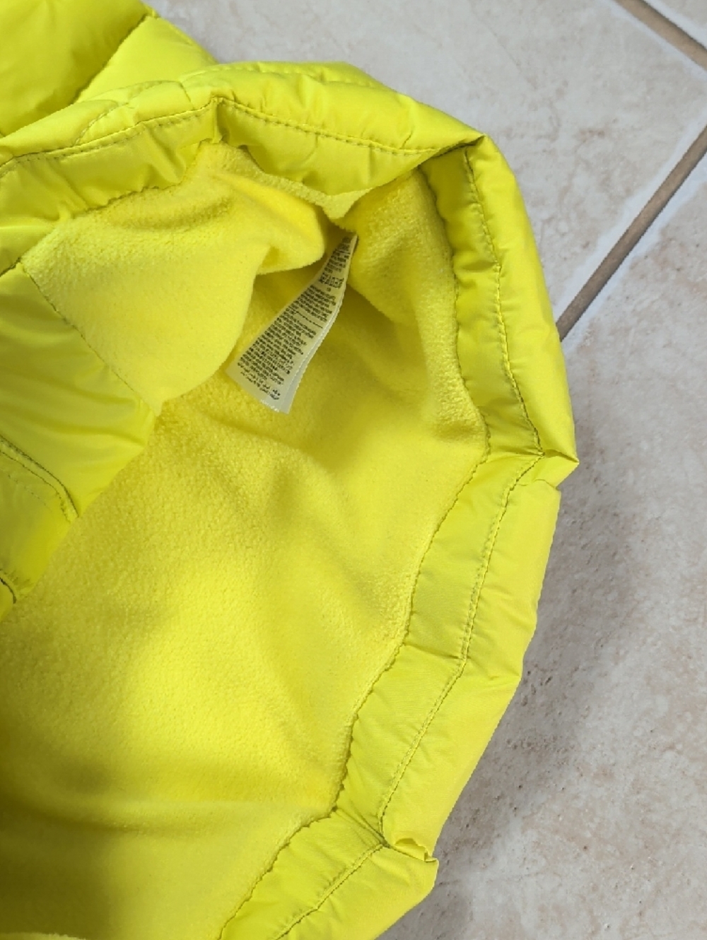 Old Navy Girls Size 8 Black Sequin Heart Top with Yellow Chartreuse Puffer Vest - Picture 7 of 8